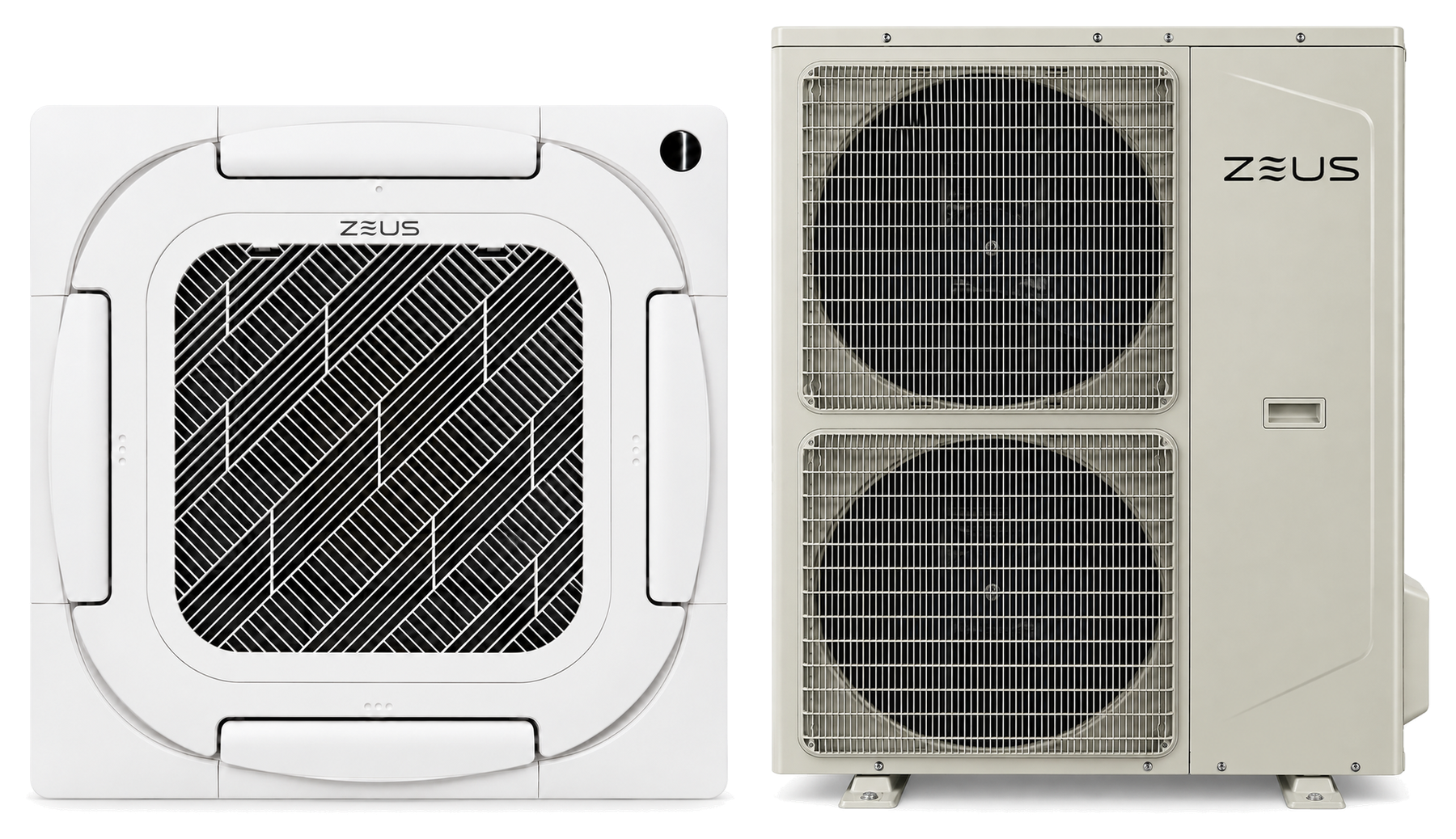 ZEUS Business ceiling cassette air conditioner set 60000 BTU, indoor + outdoor unit