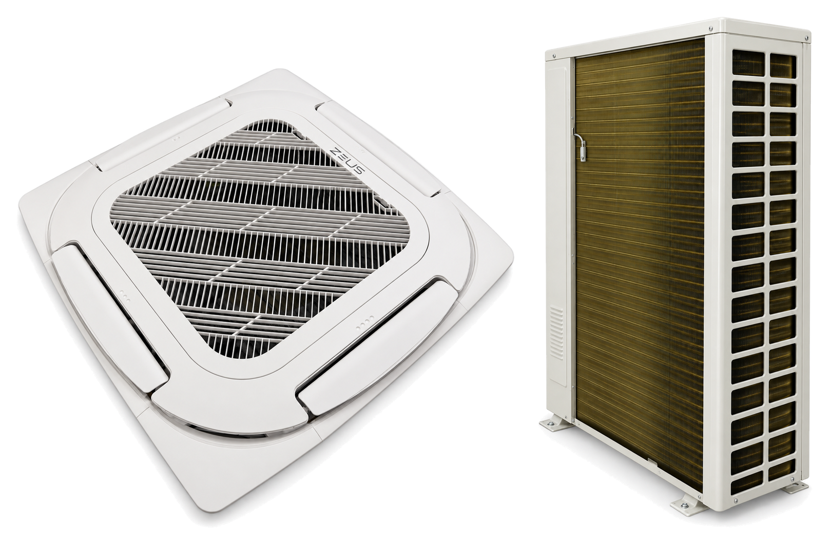 ZEUS Business ceiling cassette air conditioner set 60000 BTU, indoor + outdoor unit
